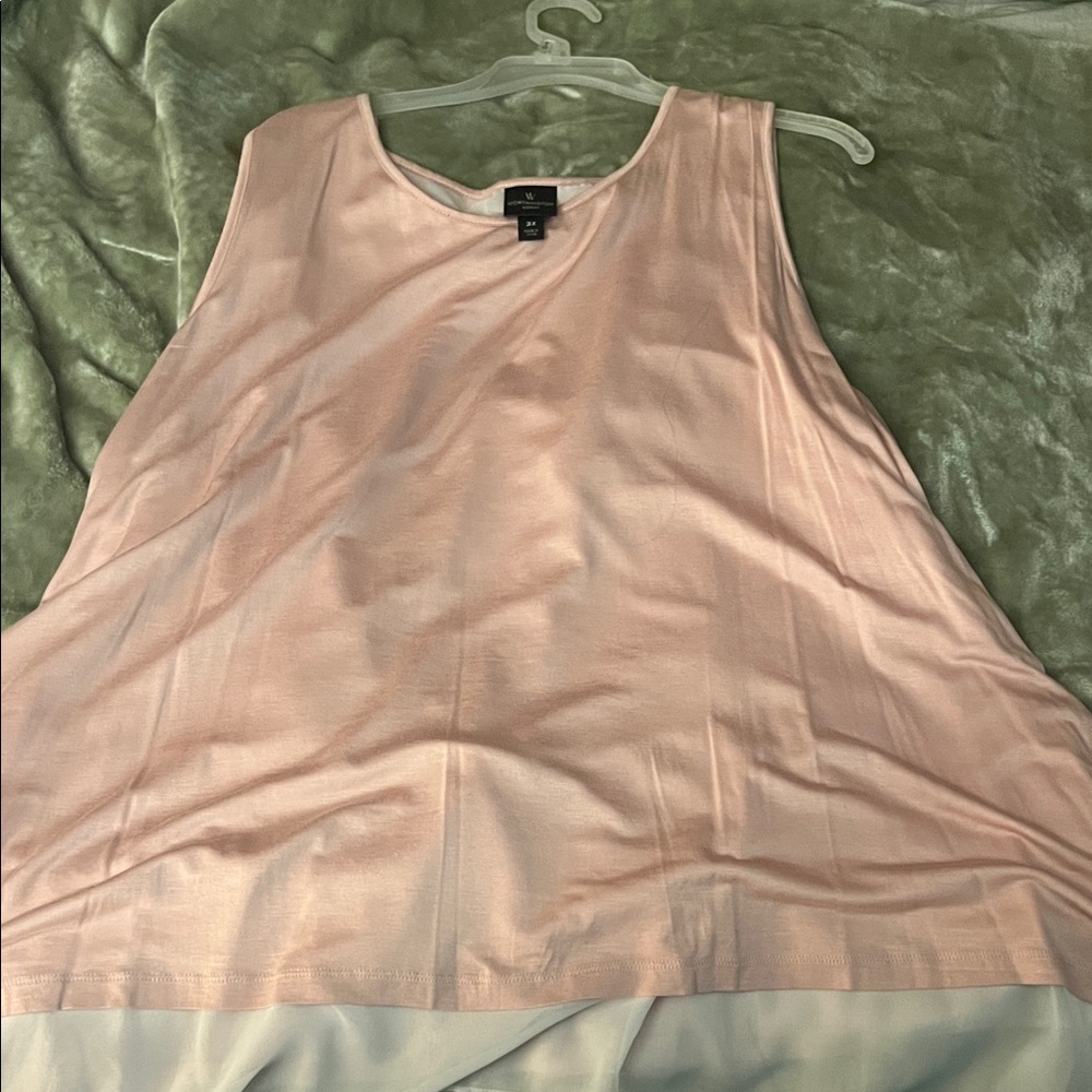 Worthington Light Pink Sleeveless Tank Top